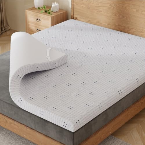 Dyonery 3 Inch Gel Infused Memory Foam Mattress Topper Queen Size