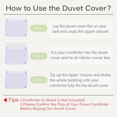 Duvet Cover Full Size,Modern Grey Bohemian Soft Bedding Set,Abstract