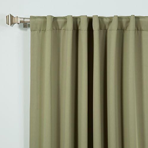 Home Fashion Premium Thermal Insulated Blackout Curtains - Back