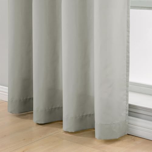 L.Z.E Non-See-Through Privacy Curtains 63 Inch Length 2 Panels Set