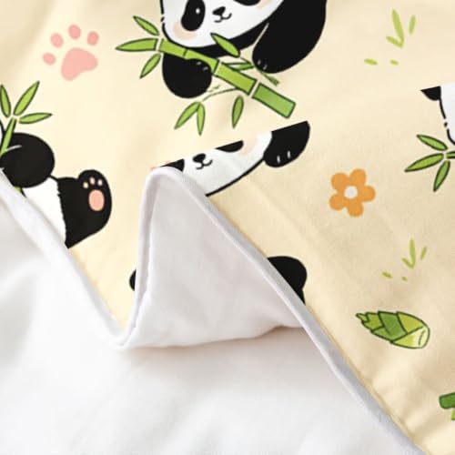 Manfei Cartoon Panda Kids Bedding Set King Size 100% Cotton