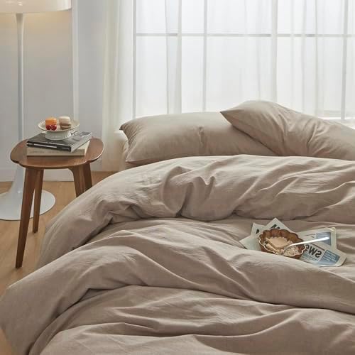 FACE TWO FACE Bedding Duvet Cover Set100% Washed Cotton Duvet Cover