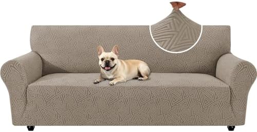 Stretch Couch Covers for Sofa, Fits Sofas 73"-85", Off-White