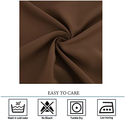 Diraysid Chocolate Brown Blackout Curtains for Bedroom and Living Room