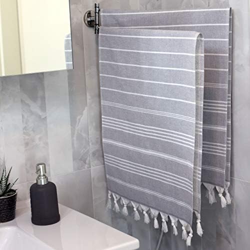 4 Pack Turkish Hand Towels for Bathroom -18 x 40 inch 100% Cotton