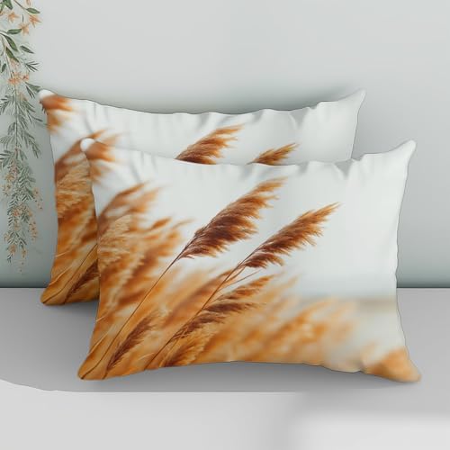 Duvet Cover King Natural Plant Photography Reed Pattern Soft