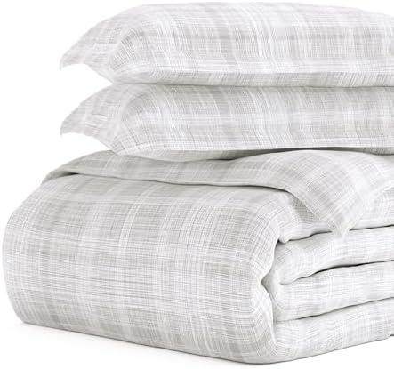 Merit Linens Patterned Soft Duvet Cover Bed Set - Modern Elegance