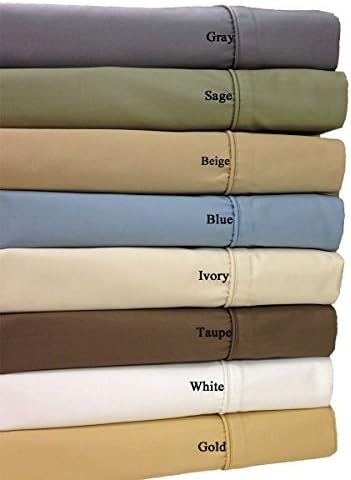 Royal Hotel Split King Sheets Set, 650 Thread Count Cotton Blend