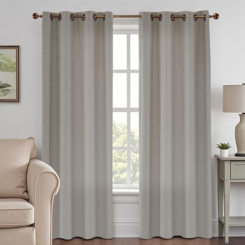 LUSTROWIN Blackout & Light Filtering Curtains for Bedroom & Living