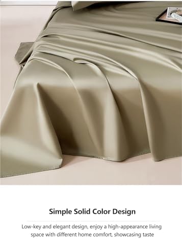 300TC 100% Long Staple Cotton Flat Sheet Soft Sateen Weave Top