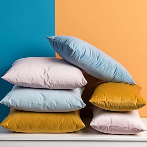 JUSPURBET Decorative Velvet Throw Pillow Covers 20x20 Set of 2,Gold