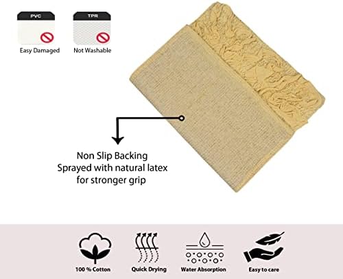 Home Weavers Modesto Collection 100% Cotton Tufted Bath Rugs, Extra