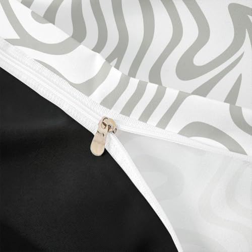 Erosebridal Geometric Stripes Comforter Cover Queen Size Abstract