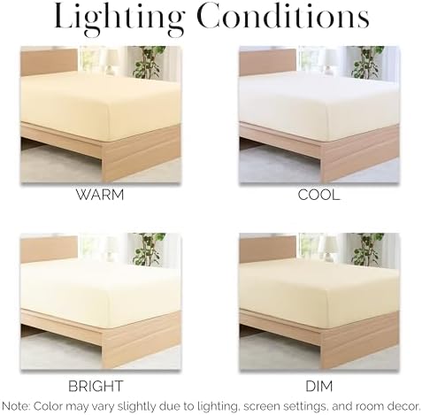 Hotel Quality Soft 2 Pack Queen Fitted Sheet Only 21 Inch Extra Deep