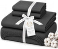 King Size Sheets Set, Luxury 100% Cotton Bed Sheets with 16" Deep