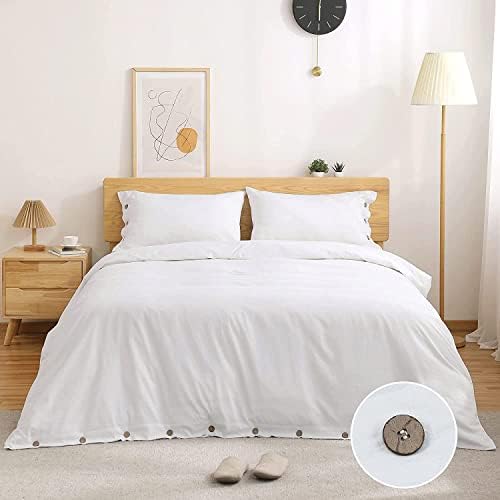 jaycorner 1000 Series Designer Coconut Button Closure 3-PCs Duvet