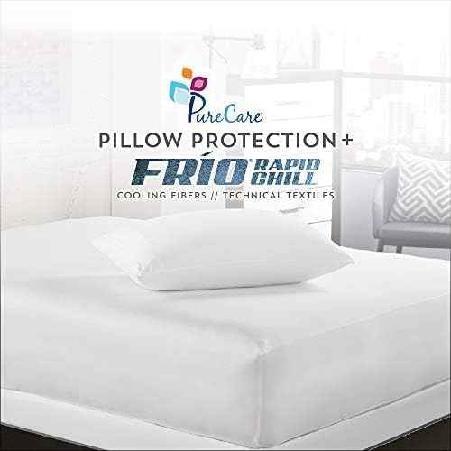 PureCare FRíO Cooling Pillow Protector, King, White