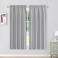Chyhomenyc Uptown Faux Silk Light Grey Curtains 63 Inch Length 2