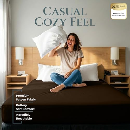 Royale Linens 400 Thread Count 100% Cotton Fitted Sheet King