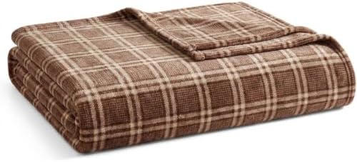 Nautica - King Soft Blanket, Plaid, Lightweight & Cozy Plush Bedding