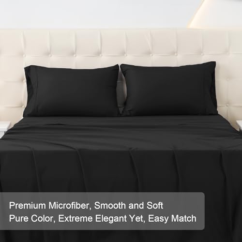 MICORAL King Bed Sheets Set, Soft Breathable Bedding Sheet Set, Sheets