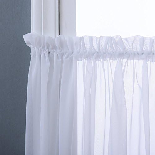 NICETOWN Sheer Curtain for Sliding Door - Extra Width & Length Solid