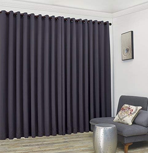 ASATEX XXXL Wall to Wall Charcoal Blackout. NIC 108" x 120" Charcoal