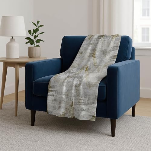 Addison Rugs ASB791 Taupe 50" x 70" Oversized Sherpa Throw Blanket