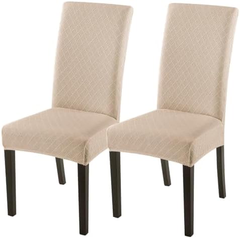 Chair Covers for Dining Room Stretch Jacquard Slipcovers for Kitchen