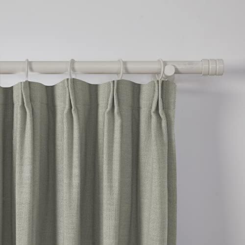 ChadMade Soft Linen Textured Curtain Decorative Window Treatment, Room