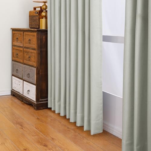 120 Inches Long Room Darkening Curtains 4 in 1 Header, 2 Panels