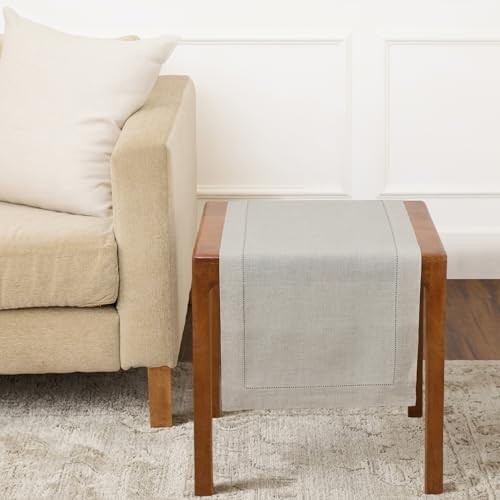 Solino Home 100% Pure Linen Dining Table Runner Natural Woven