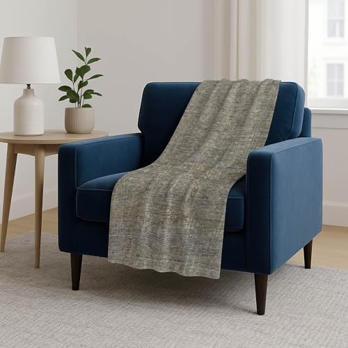 Addison Rugs ASB790 Taupe 50" x 70" Oversized Sherpa Throw Blanket