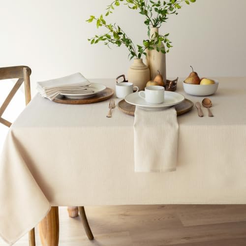 Benson Mills Almeria Textured Tablecloth