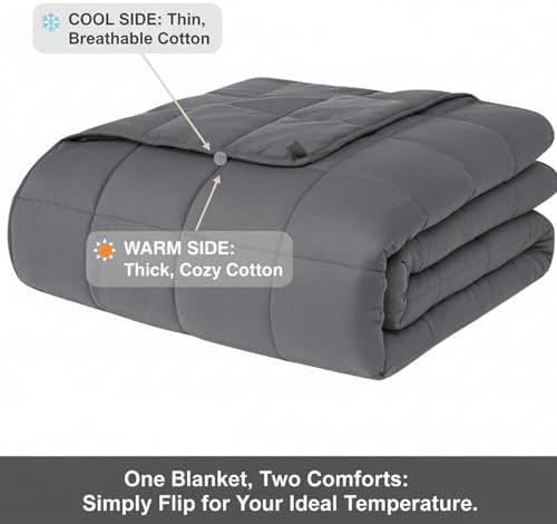 RJOP Weighted Blanket 25lbs 78"x85" King Size for Adults & Couples