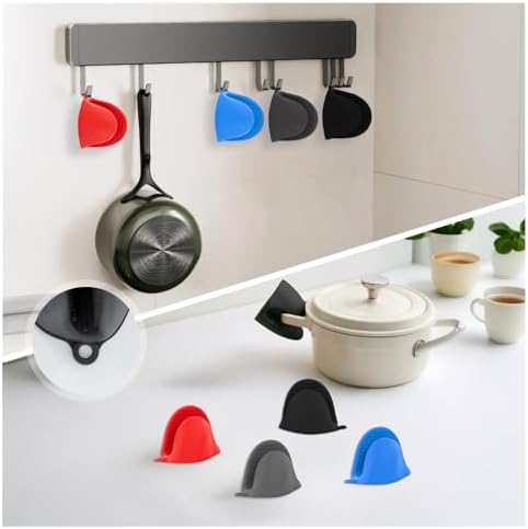 Mini Silicone Oven Mitts 8 PCS Heat Resistant Small Oven Mitts Mini