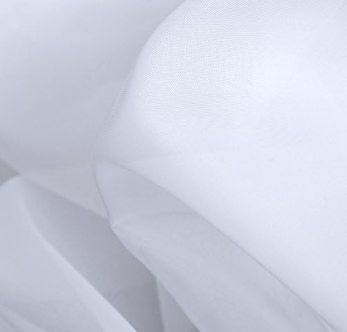 HLC.ME White Tab Top 54 inch x 108 inch Long Window Curtain Sheer