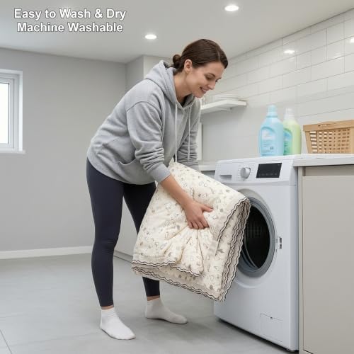 Cotton Blankets for Hot Sleepers,Lightweight Breathable Soft Throws.
