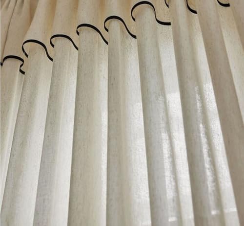 Sheer Drapes 108 Inches Long 2 Panels, Sheer Bedroom Curtains Grommet