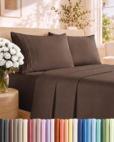 Full Size 4 Piece Sheet Set - Comfy Breathable & Cooling Sheets