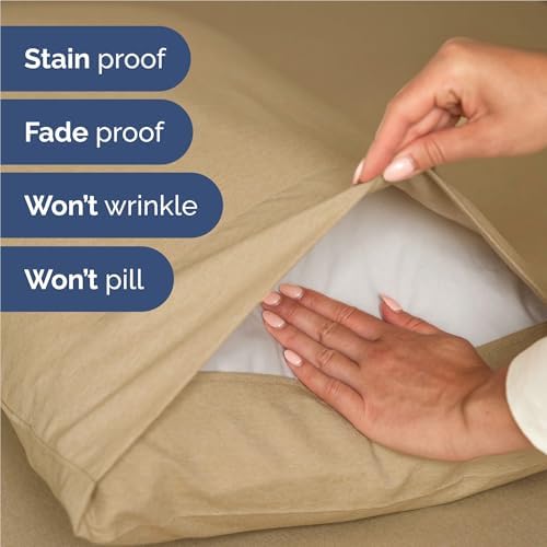 Full Size 4 Piece Sheet Set - Breathable & Cooling Sheets - Heathered