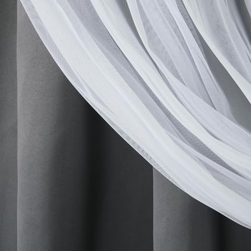TOWN & COUNTRY LUXE Talia Double Layer Indoor Curtains, Sheer and Room
