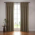 HOMERILLA Sheer Linen Curtains 96 Inches Long, Room Darkening