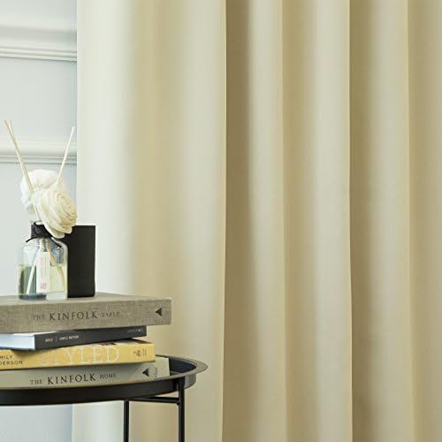Home Fashion Premium Thermal Insulated Blackout Curtains - Back