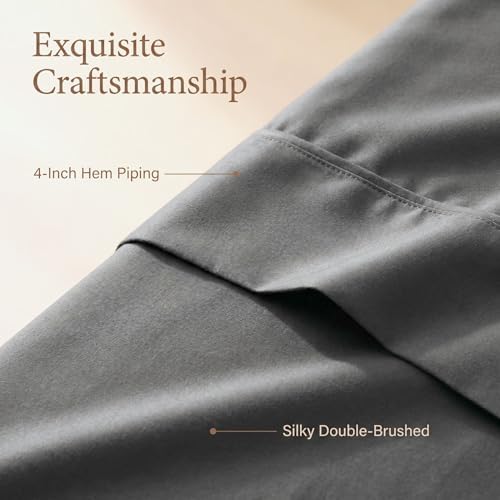 Flat Sheets 2 Pack - Hotel Quality Flat Bed Sheets - Brushed
