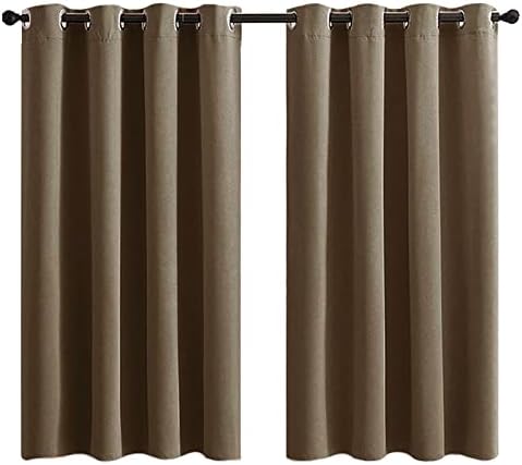 Blackout Curtains Long Set of 2 Panels Room Darkening Curtains for