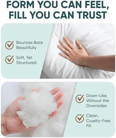 Pillowflex Synthetic Down Pillow Insert 20x20 in - Karate Chop Pillow