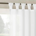 No. 918 Reman 2-Pack Twist Tab Linen Texture Semi-Sheer Tab Top
