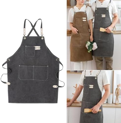 Canvas Chefs Apron With Adjust Fit For Chefs Bakers Experts Restaurant