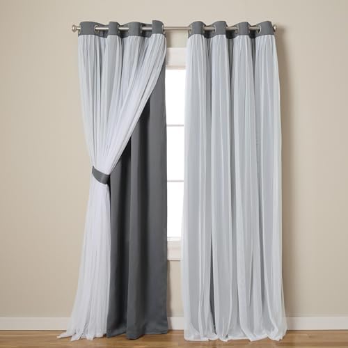 TOWN & COUNTRY LUXE Talia Double Layer Indoor Curtains, Sheer and Room